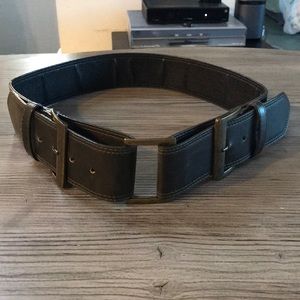 BCBG Max Azria olive green belt